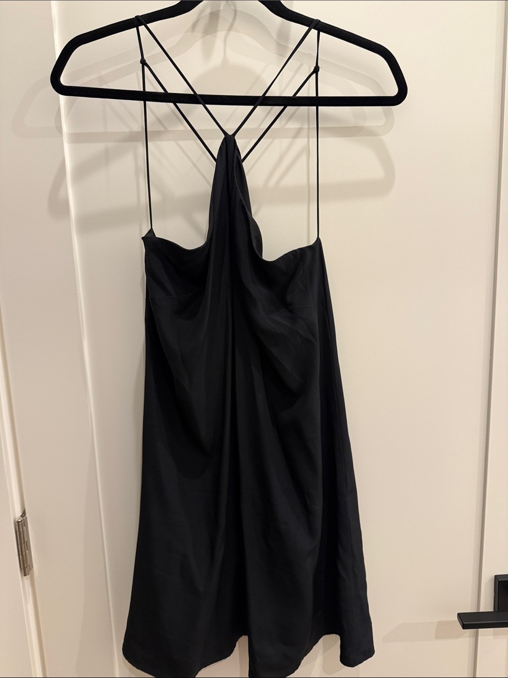 Lavender Brown Black Backless Slip Dress